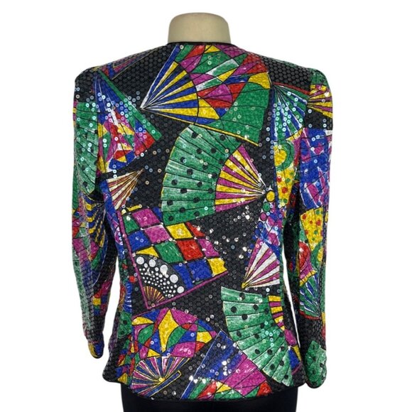 Katherine Lindsay Multicolor Sequin Jacket By Matthew Womens - Picture 3 of 6